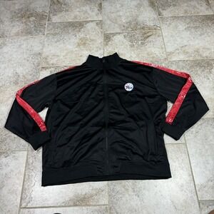 Zipway NBA Philadelphia 76ers Track Jacket Full Zip Mens 4XLT Basketball Warm Up